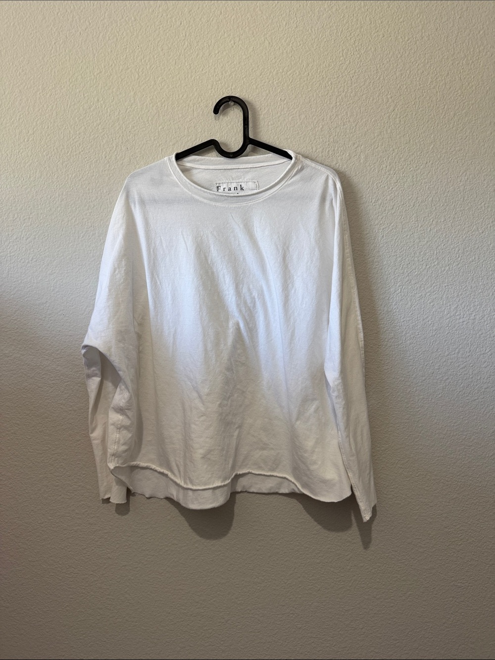 Frank & Eileen White Long-Sleeve Crewneck Tee